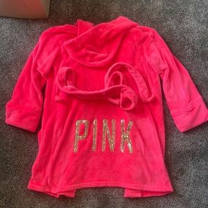 VS Pink Plush Robe